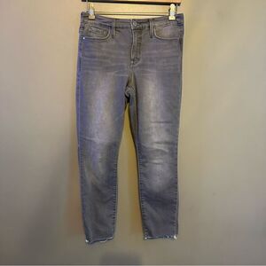 ATHLETA Sculptek Skinny Raw Hem Jean Gray Wash